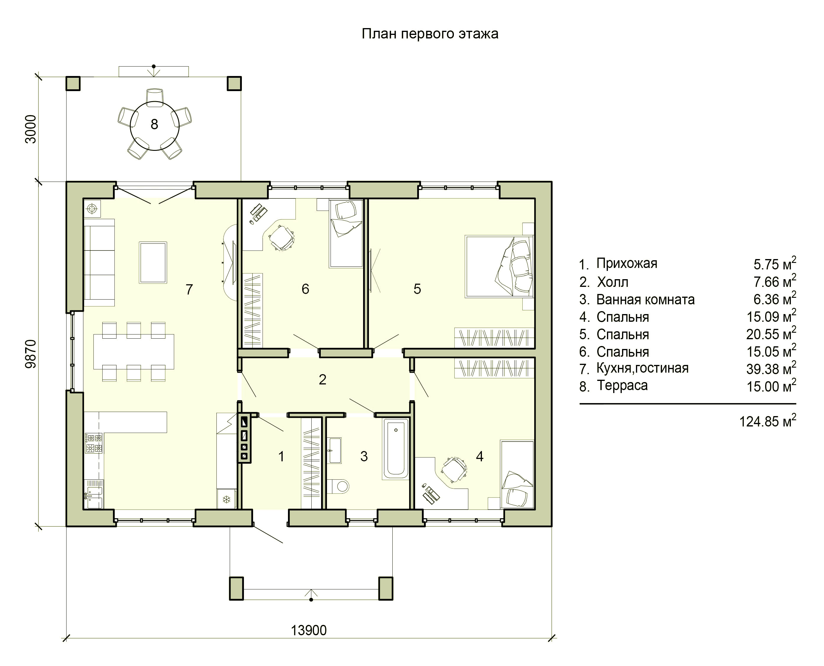 Одноэтажные дома plans_305_-Novatsiya_plan-1-etazha_tsvet.jpg